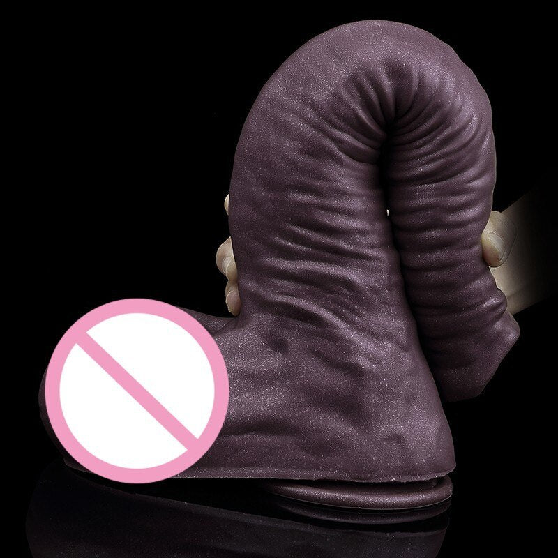 12in Realistic Soft Silicone Elephant Dildo Big Penis Suction Cup Stimulate Orgasm Lesbian Sex Toy Anal