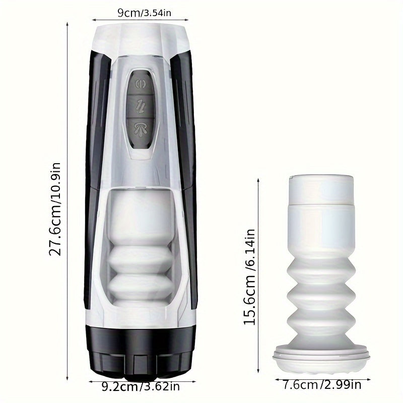 Mecha Warrior Airplane Cup Telescopic Sucking Heating Airplane Cup Male Masturbator Adult Products