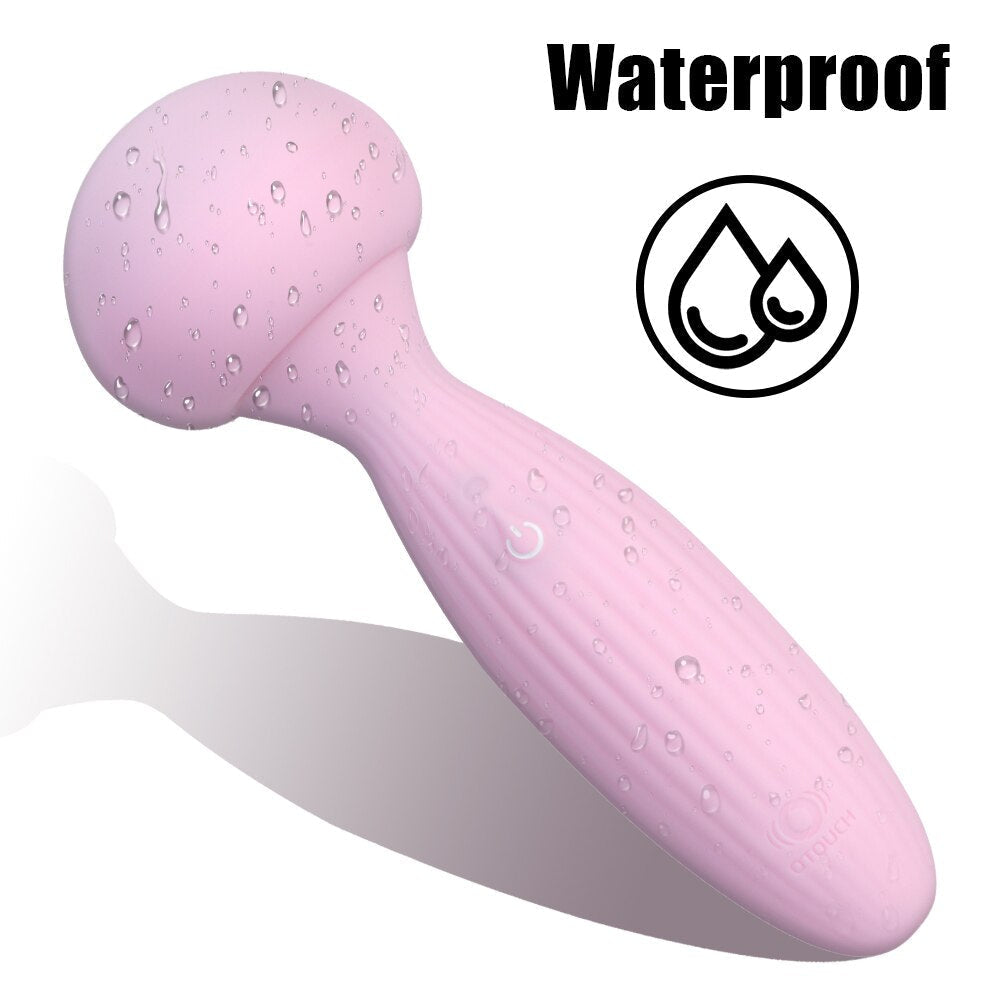 16cm Sexy Mushroom Vibrator for Women, Clitoris Stimulator, Anal Butt Plug, Female Masturbator, Adult Products, Sex Toy