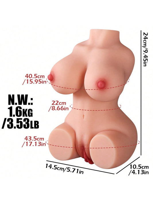 3in1 Sex Doll Male Masturbator TPE With Realistic Boobs Vagina And Anal Torso Love Dolls Pocket Pussy 1.6KG Pocket Pussy For Men Masturbation