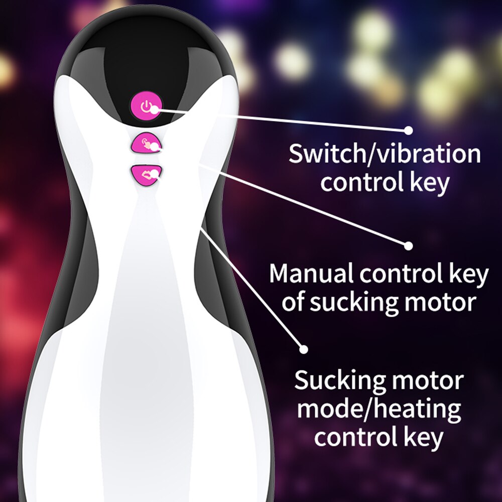 Smart Heating Vaginal Masturbator Male Sex Toy 18+