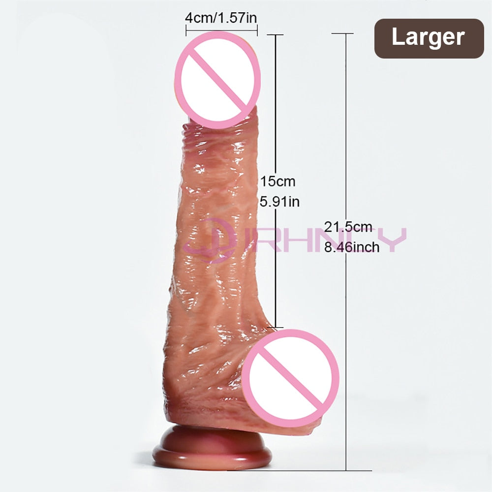 Realistic Dildo 18+ Sex Toy for Women Small Penis Strap-on Dildo Lesbian Adult Sex Game No Vibrator Dildos Sexshop