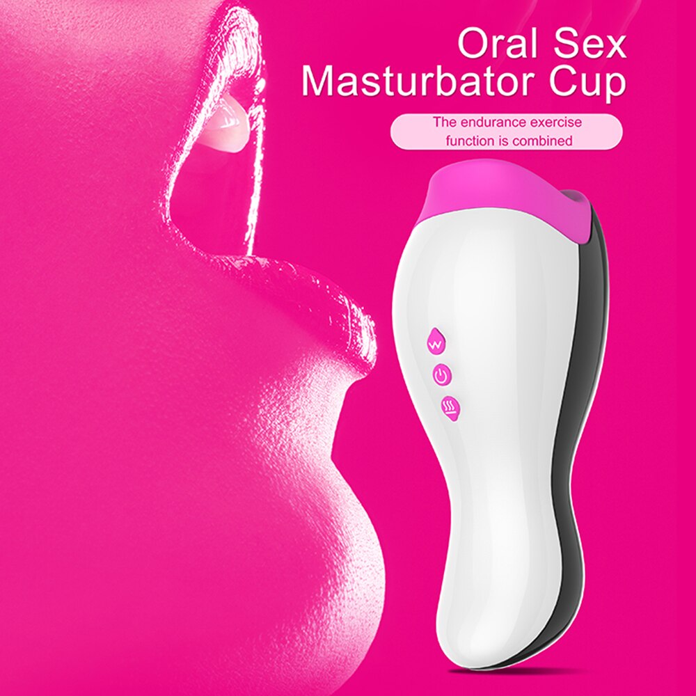 Smart Heating Vaginal Masturbator Male Sex Toy 18+