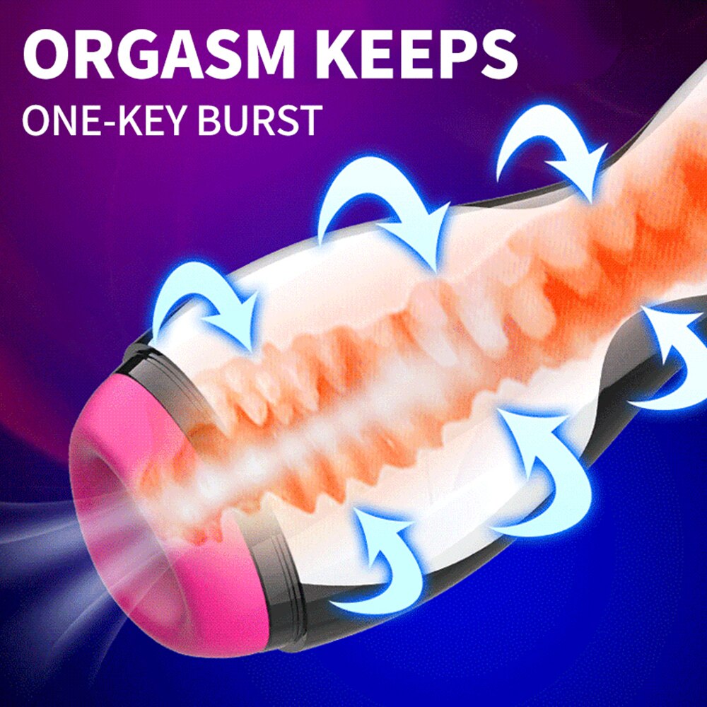 Smart Heating Vaginal Masturbator Male Sex Toy 18+