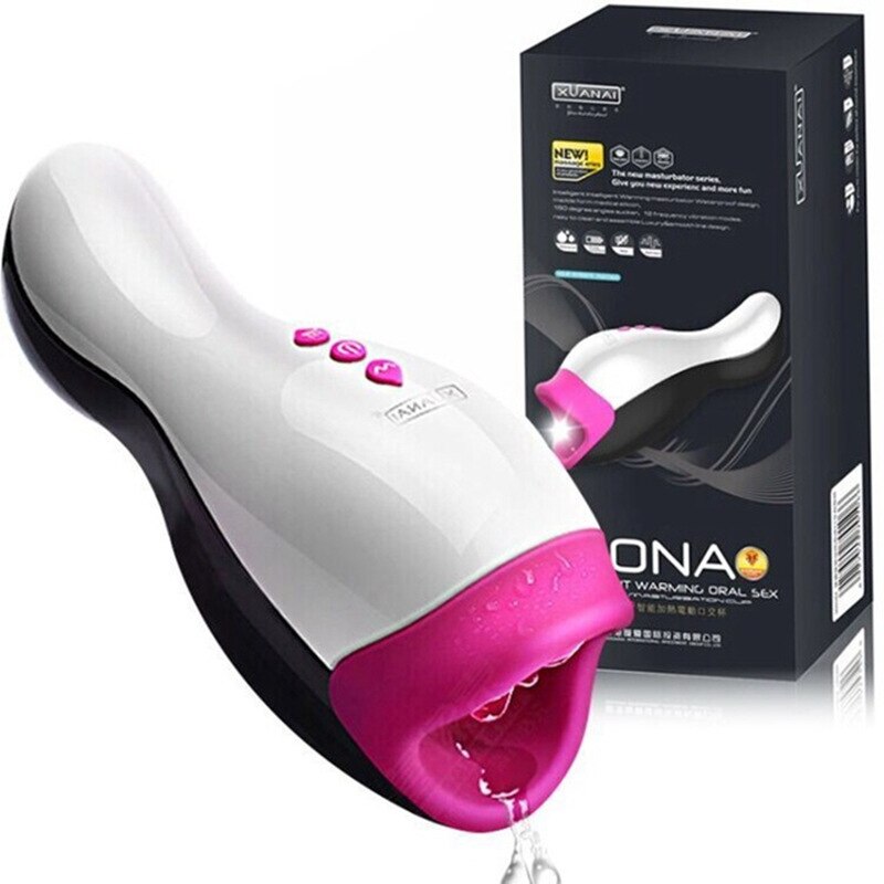 Smart Heating Vaginal Masturbator Male Sex Toy 18+