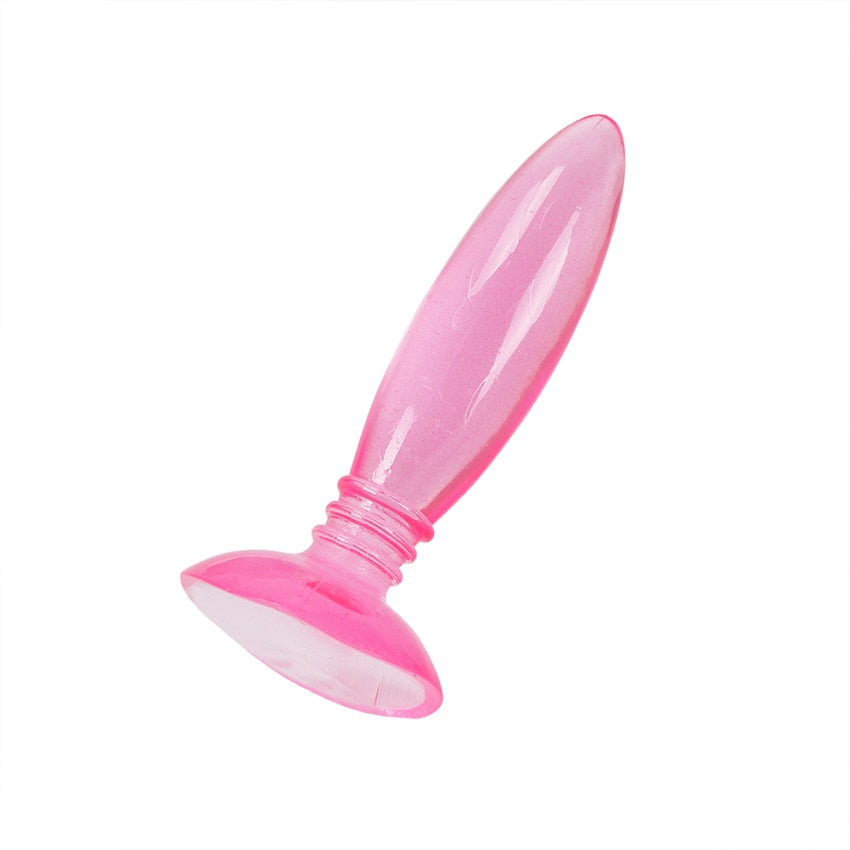 1PC Suction Cup Anal Plug Jelly Toys Real Skin Feeling Adult Sex Toys Adult Products Anal Plug Beads Sex Toys for Couples