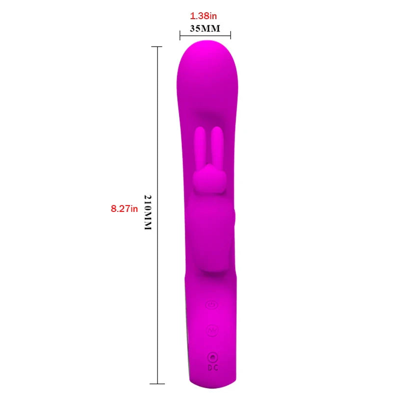 2 in1 G Spot Rabbit Vibrator Dildo Female Sex Toys For Women Vibrators Nipple Clitoris For Adult Massager Masturbators Products