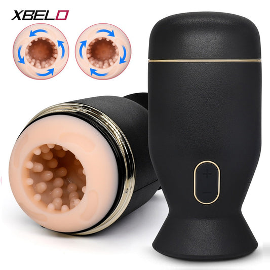 2022 New Automatic Rotating Male Masturbator Glans Trainer Oral Sex Vagina Masturbation Cup Sex Toy for Men Adult Product 18