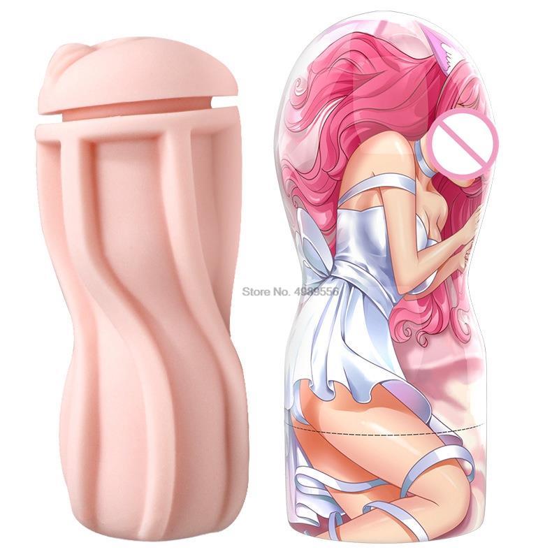 2022 New Anime Male Masturbator Cup Soft Pussy Sex Toy Transparent Vagina Adult Endurance Exercise Masturbation Device Male