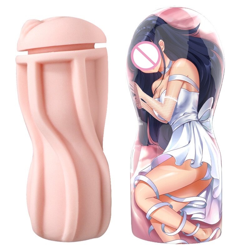 2022 New Anime Male Masturbator Cup Soft Pussy Sex Toy Transparent Vagina Adult Endurance Exercise Masturbation Device Male