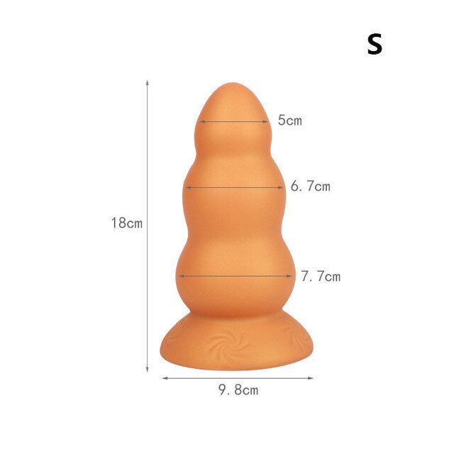 2022 Latest Huge Anal Plug Super Soft Silicone Dildo Anal Plug Anal Beads Prostate Massage Big Butt Plug Sex Toys for Men Women