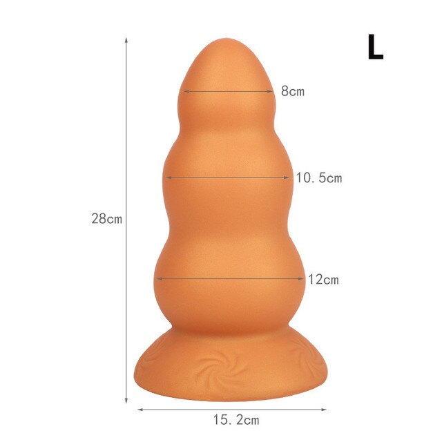 2022 Latest Huge Anal Plug Super Soft Silicone Dildo Anal Plug Anal Beads Prostate Massage Big Butt Plug Sex Toys for Men Women