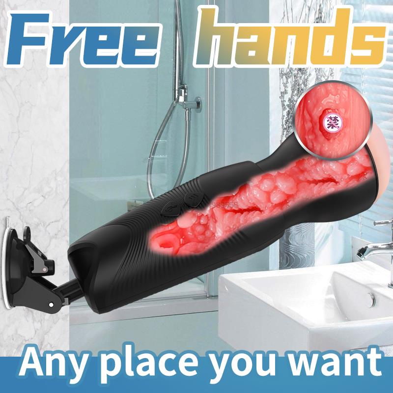Telescopic หมุน Oral Sex เทรนเนอร์ Man Masturbation ถ้วยอมควยเซ็กซ์ทอยผู้ใหญ่สินค้าผู้ชายอัตโนมัติ Masturbator ชาย