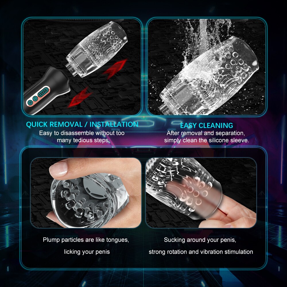 2023 Vibrator for Men, Rotating Vibrator for Men, Penis Massager, Vagina, Pussy, Glans, Automatic Masturbation Machine, Men's Sex Toy Cup for Men