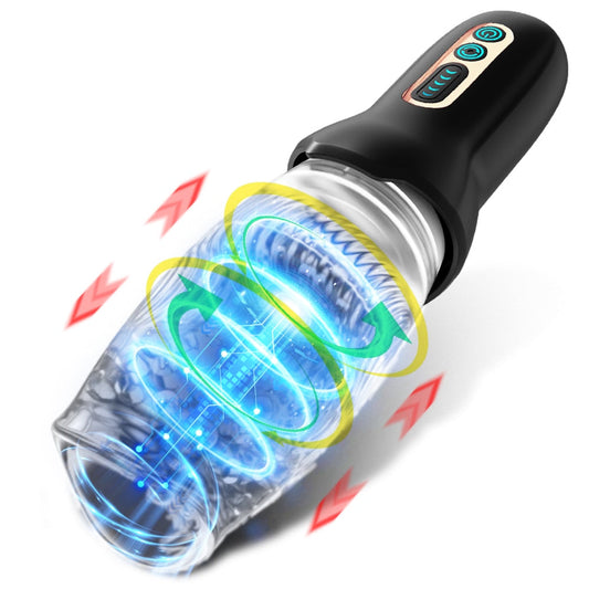 2023 Vibrator for Men, Rotating Vibrator for Men, Penis Massager, Vagina, Pussy, Glans, Automatic Masturbation Machine, Men's Sex Toy Cup for Men