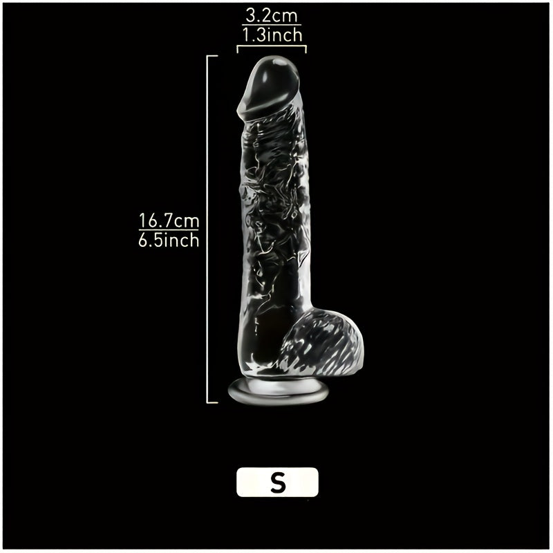 5 Sizes Transparent Soft Jelly Dildo Realistic Fake Dick Penis Sucker Butt Plug Sex Toys for Women Men Vagina Anal Sex Toys