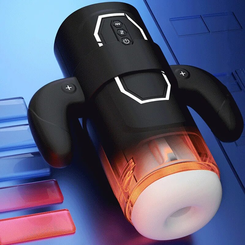 Adult Products, Automatic Male Masturbator, Powerful Vibrating Masturbator Cup, Realistic Vagina Orgasm Sex Toys for Men