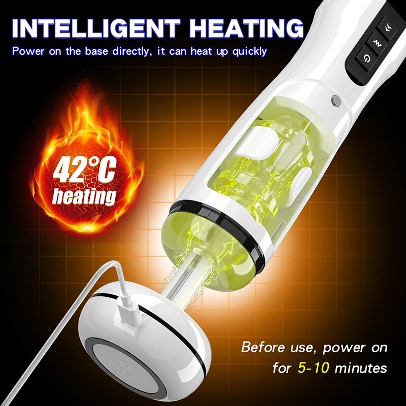 Automatic fake vagina for men. Adult sex toy.