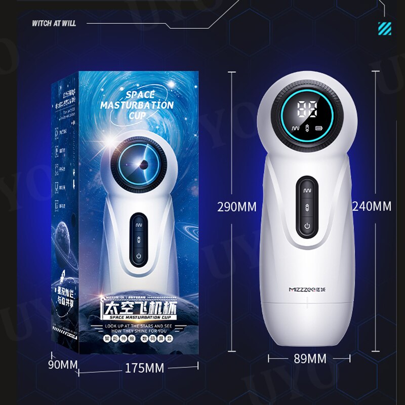 Vibrator for Men, Masturbation Sex Toy with Telescopic LCD Camera