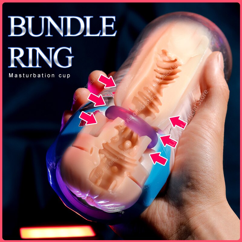 Vacuum Cup Male Masturbator Endurance Trainer for Men Blowjob Sex Toy Adult Glans TRAINER