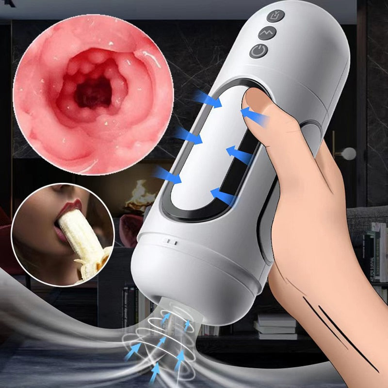 Automatic Masturbator Cup for Men, Deep Throat Suction Masturbator, Adult Toy