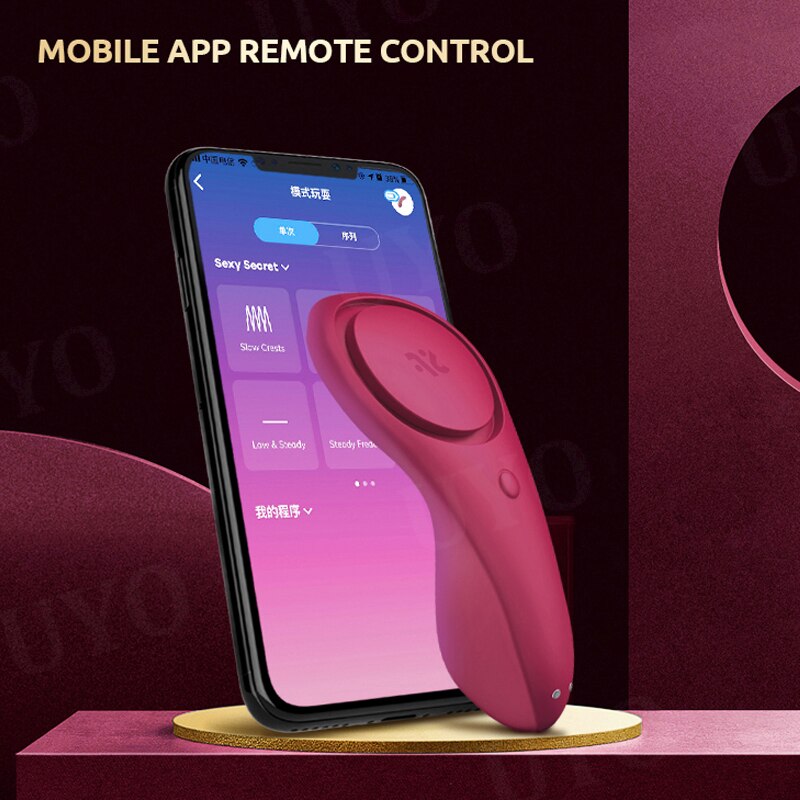Sexy Silicone G-Spot Vibrator. Portable G-Spot Vibrator App Remote Control Clitoris Sex Toys for Women.