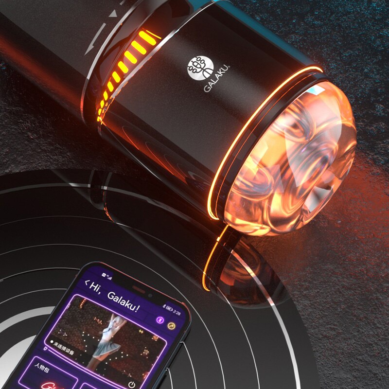 Male vibrator automatic masturbator hand-held rotating vibrator video interaction male vagina