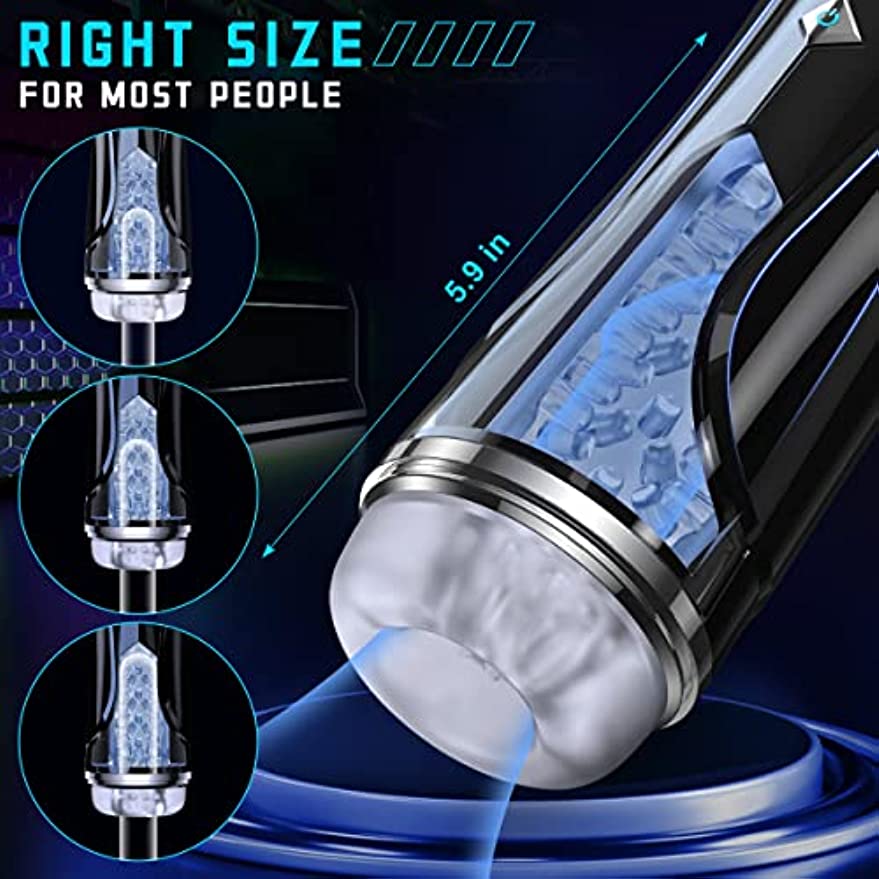 Automatic Masturbator Cup for Men, with 7-mode vibration and 7-mode pulsation for penis stimulation