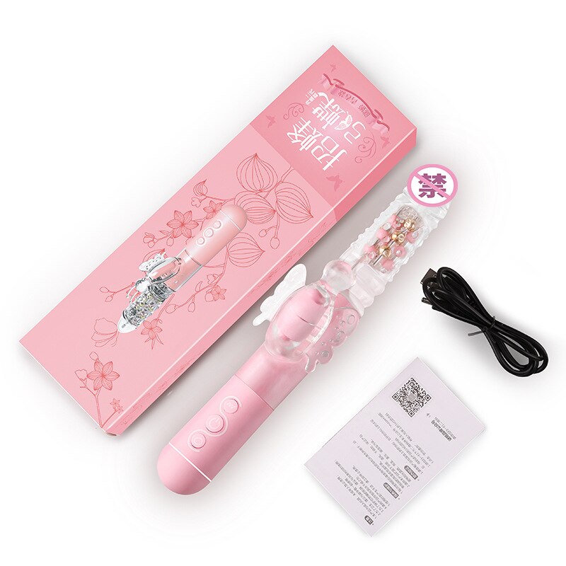 Rotatable Beaded Vibrator for Women, Adult Sex Aid, Masturbator, Sex Toy, Orgasm-inducing Device