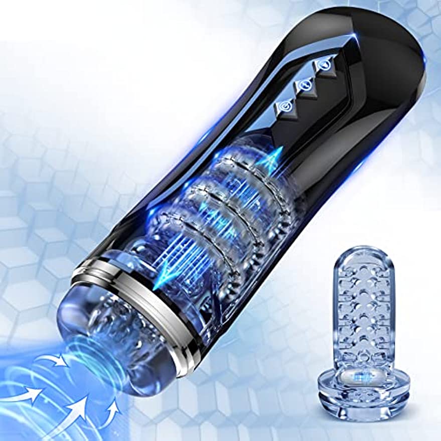 Automatic Masturbator Cup for Men, with 7-mode vibration and 7-mode pulsation for penis stimulation