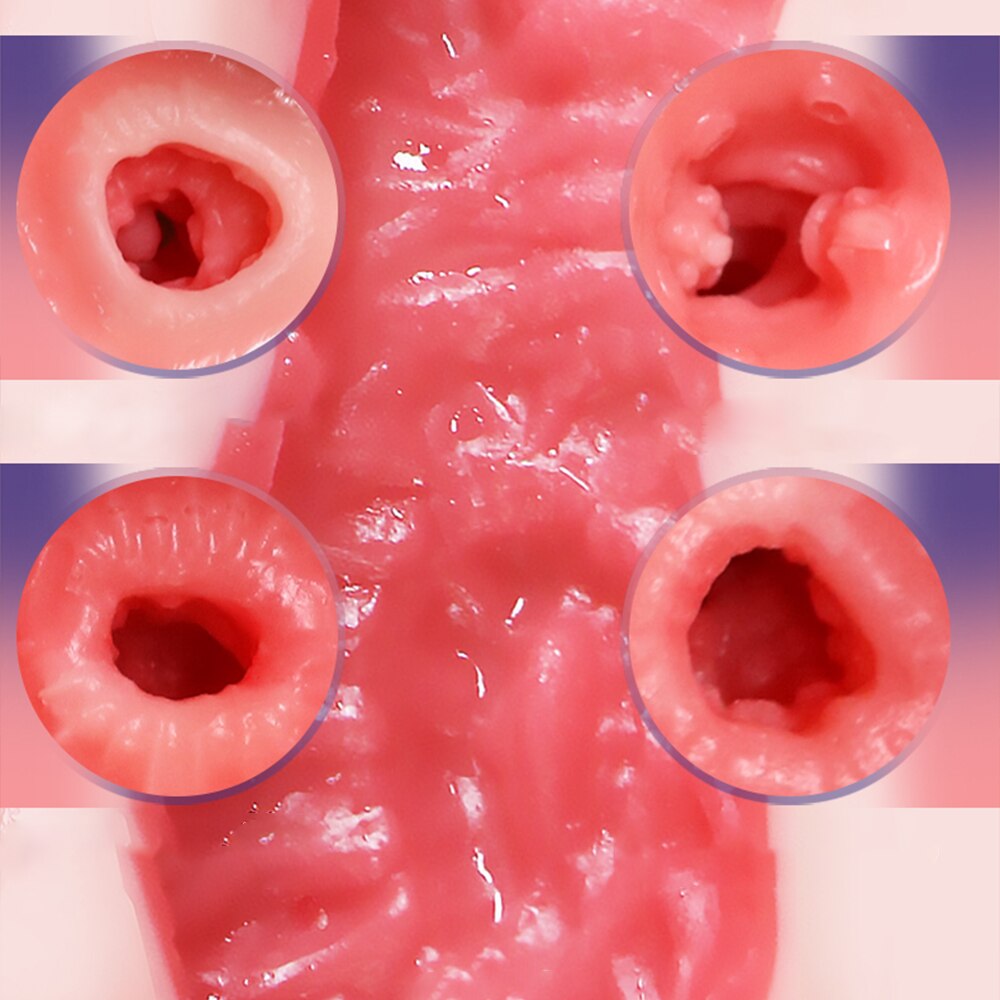 Men's Silicone Masturbator Toy, 3D Vaginal Sex Toy for Men