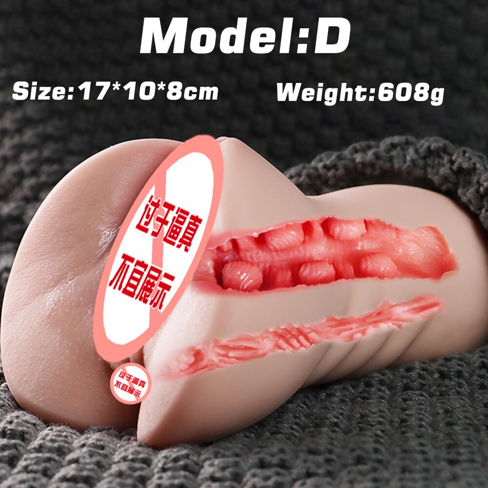 Authentic Silicone Pocket Pussy for Men, Male Masturbator