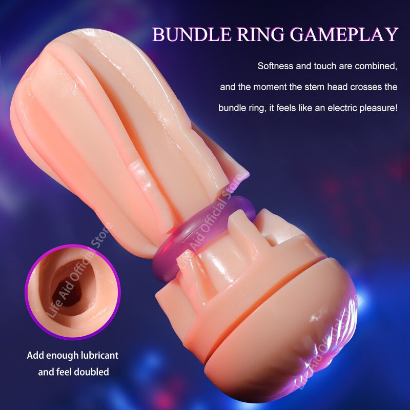 Vacuum Cup Male Masturbator Endurance Trainer for Men Blowjob Sex Toy Adult Glans TRAINER