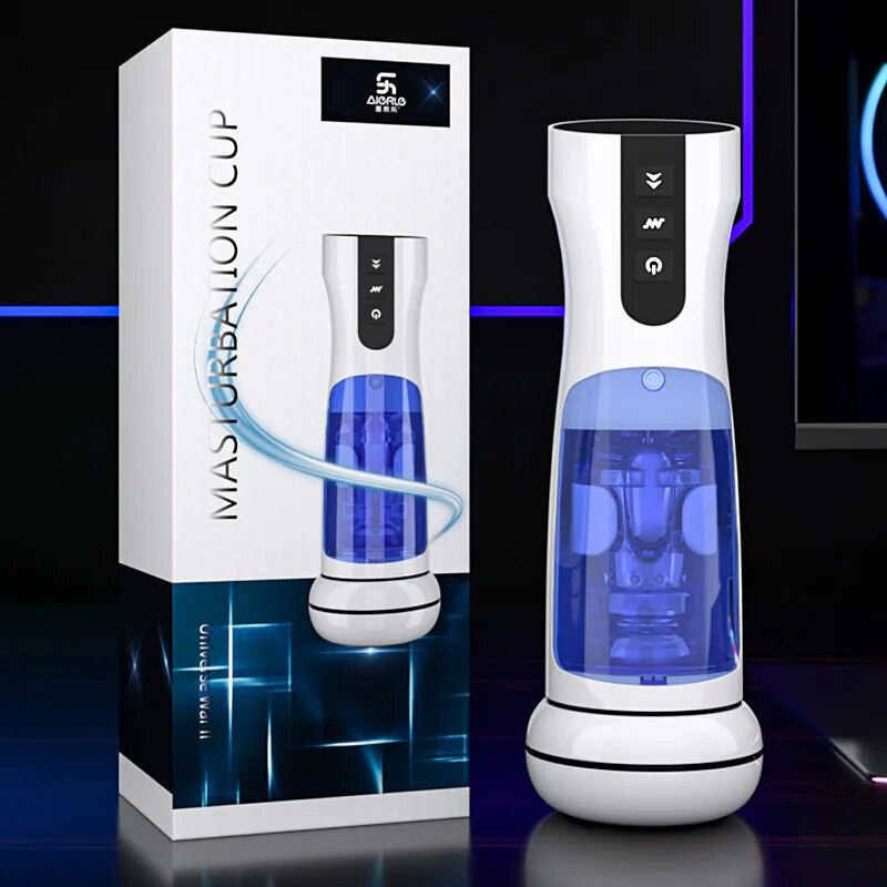 Automatic fake vagina for men. Adult sex toy.