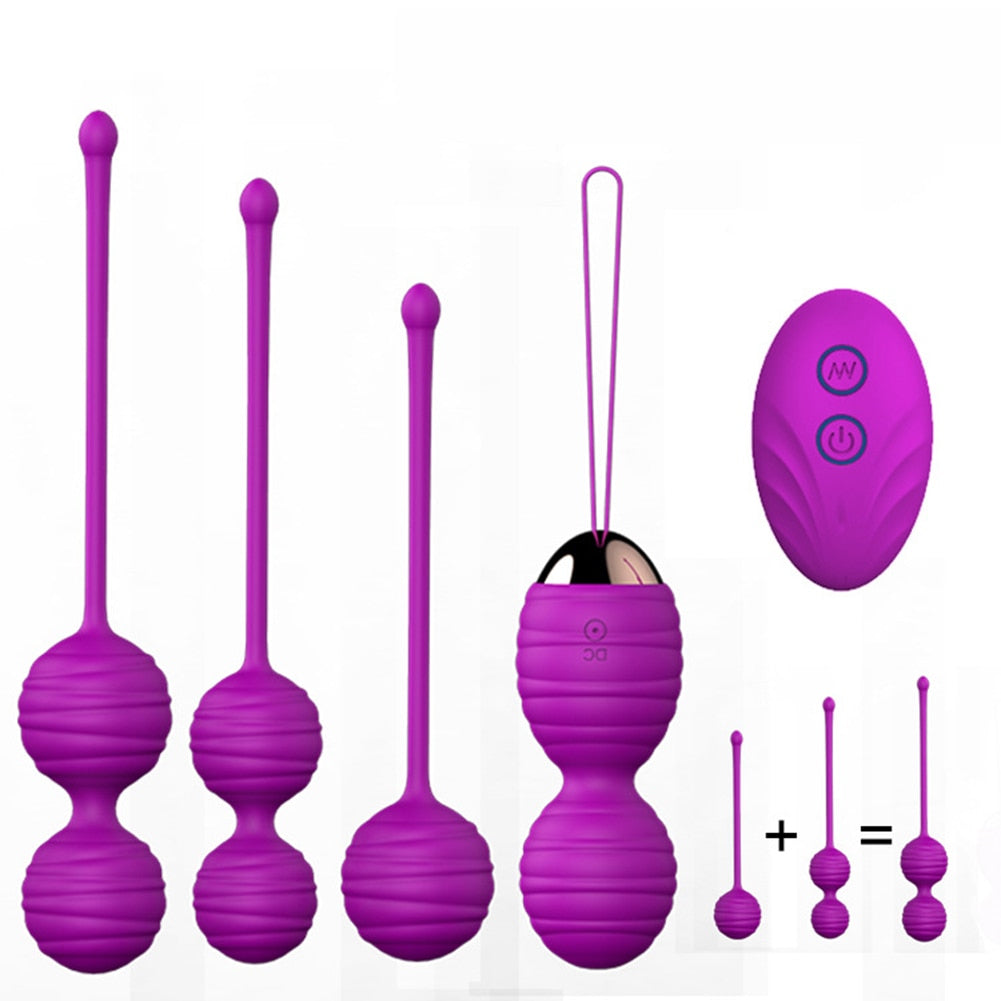 3/5Pcs Postpartum Repair Vaginal Shrinking Tight Ball Exercise Women Sex Toy Vagina Tight Exercise Trainer Massage