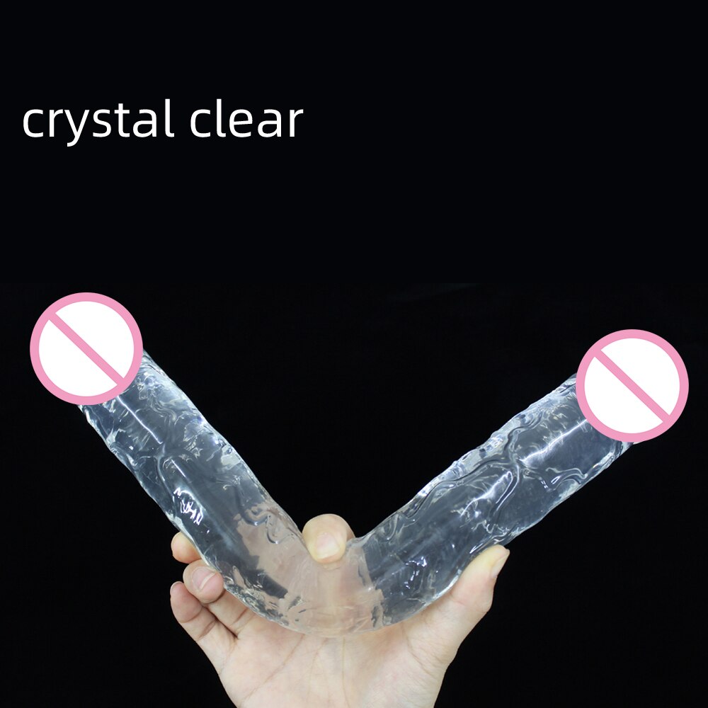 30-34ซม. Double HEAD สมจริง dildo ยาวอวัยวะเพศชายของเล่นสำหรับผู้หญิงคู่ masturbate Big Dick ผู้ใหญ่เซ็กซ์ทอยสำหรับเลสเบี้ยน