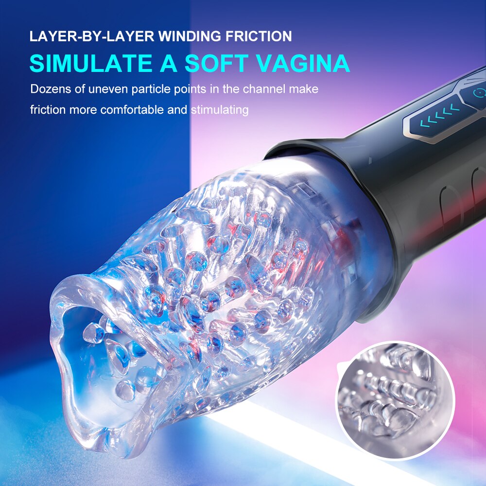 Male Vibrator, Adult Sex Toy, 360° Soft Silicone Erotic Penis Delay Vibrator Sex Toy for Men