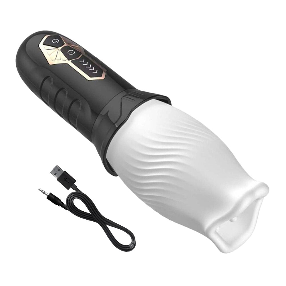 Male Vibrator, Adult Sex Toy, 360° Soft Silicone Erotic Penis Delay Vibrator Sex Toy for Men