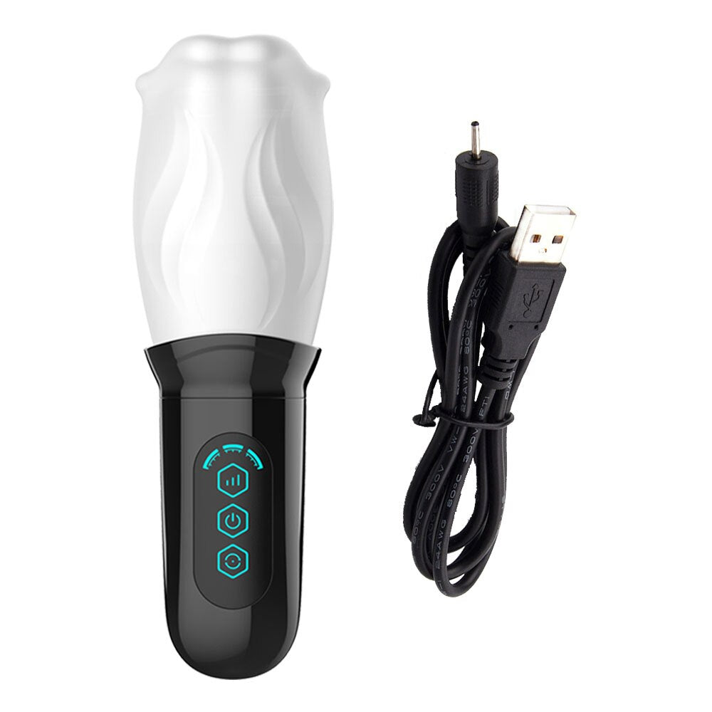 Male Vibrator, Adult Sex Toy, 360° Soft Silicone Erotic Penis Delay Vibrator Sex Toy for Men