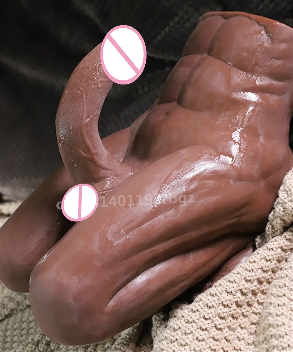 3D ชาย Kneeling ท่าทาง Lower Body ตุ๊กตาขนาดใหญ่อวัยวะเพศชายหญิงสำเร็จความใคร่ Dildo Strong กล้ามเนื้อขาผู้ใหญ่เซ็กซ์ทอยสำหรับชาย
