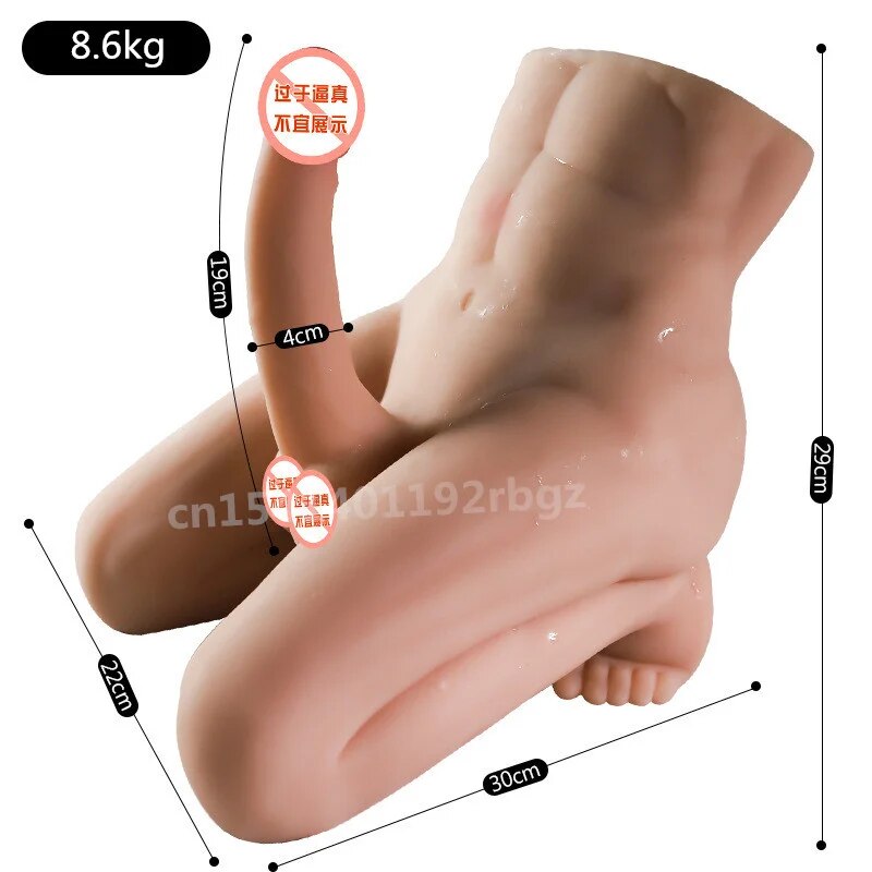 3D ชาย Kneeling ท่าทาง Lower Body ตุ๊กตาขนาดใหญ่อวัยวะเพศชายหญิงสำเร็จความใคร่ Dildo Strong กล้ามเนื้อขาผู้ใหญ่เซ็กซ์ทอยสำหรับชาย