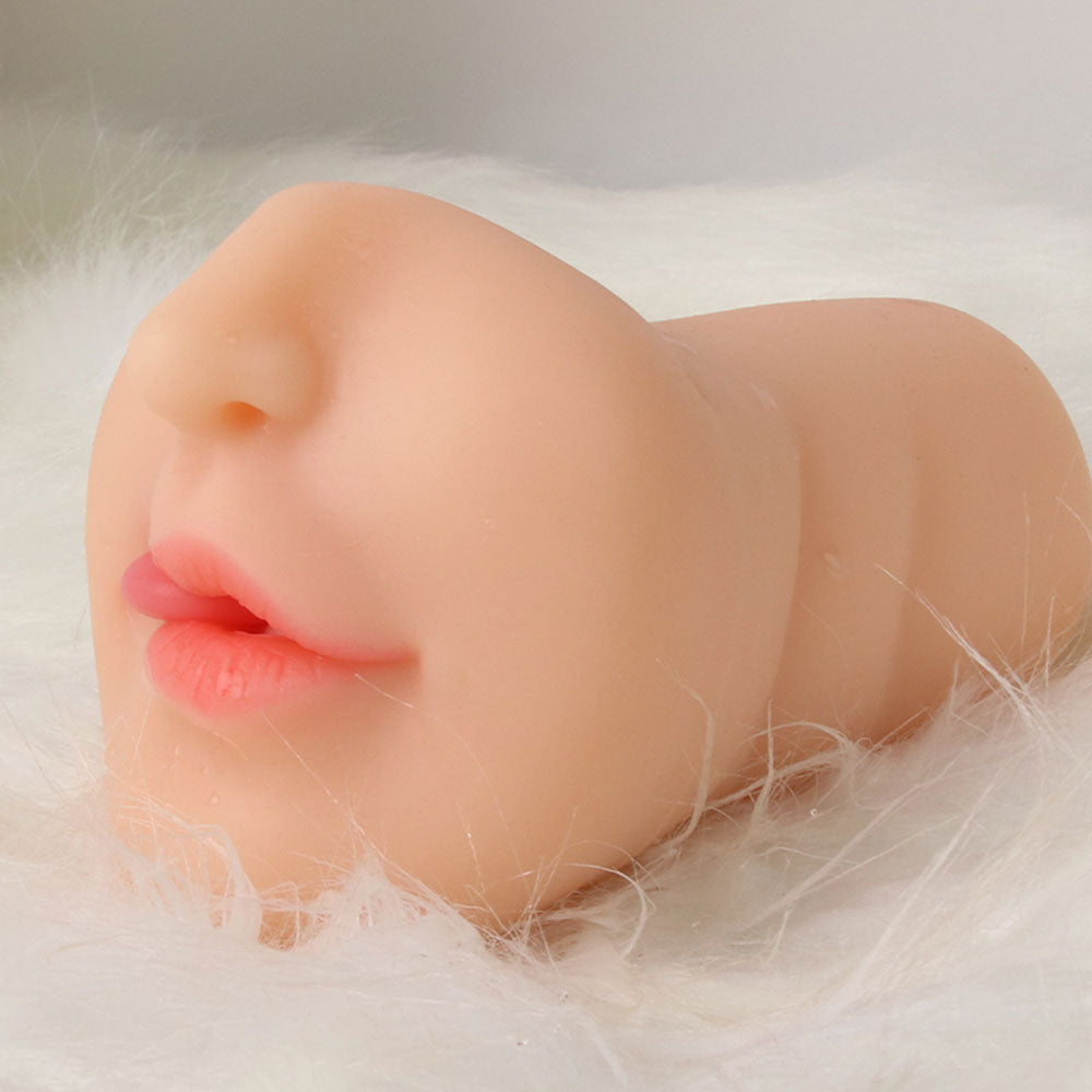 Realistic 3D Oral Masturbation Male Throat Vagina Real Pussy Sextoy For Men 3-in-1 Masturbator Adult Blowjob Sex Choop