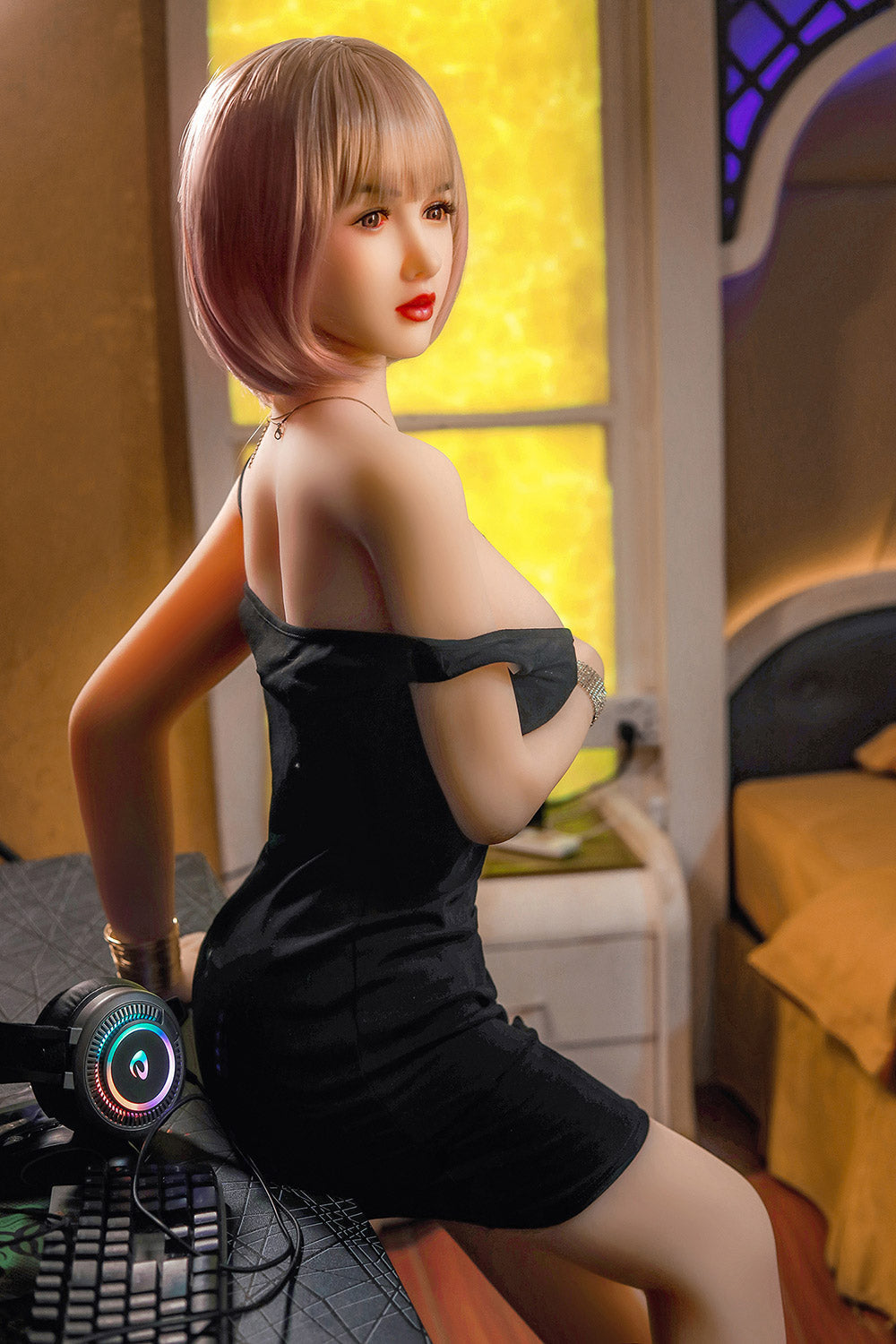 Thailand/Chiang Mai Stock Margery 165cm Head TPE Big Boob Realistic Tattoo Sex Doll NO.1035