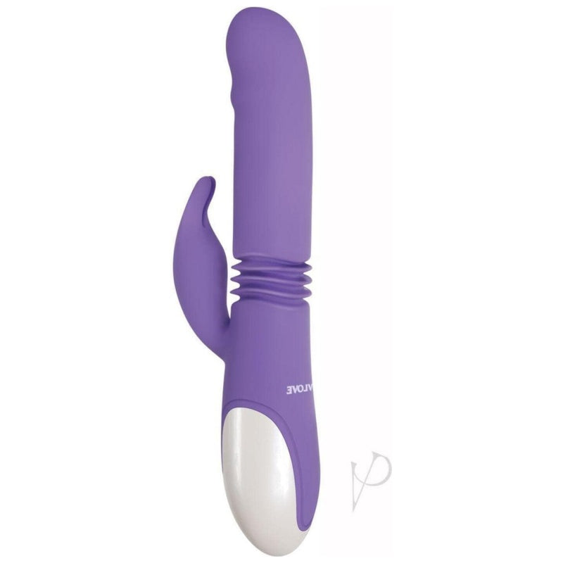 EN-2872 Thick & Thrust Rabbit Vibrator. Purple