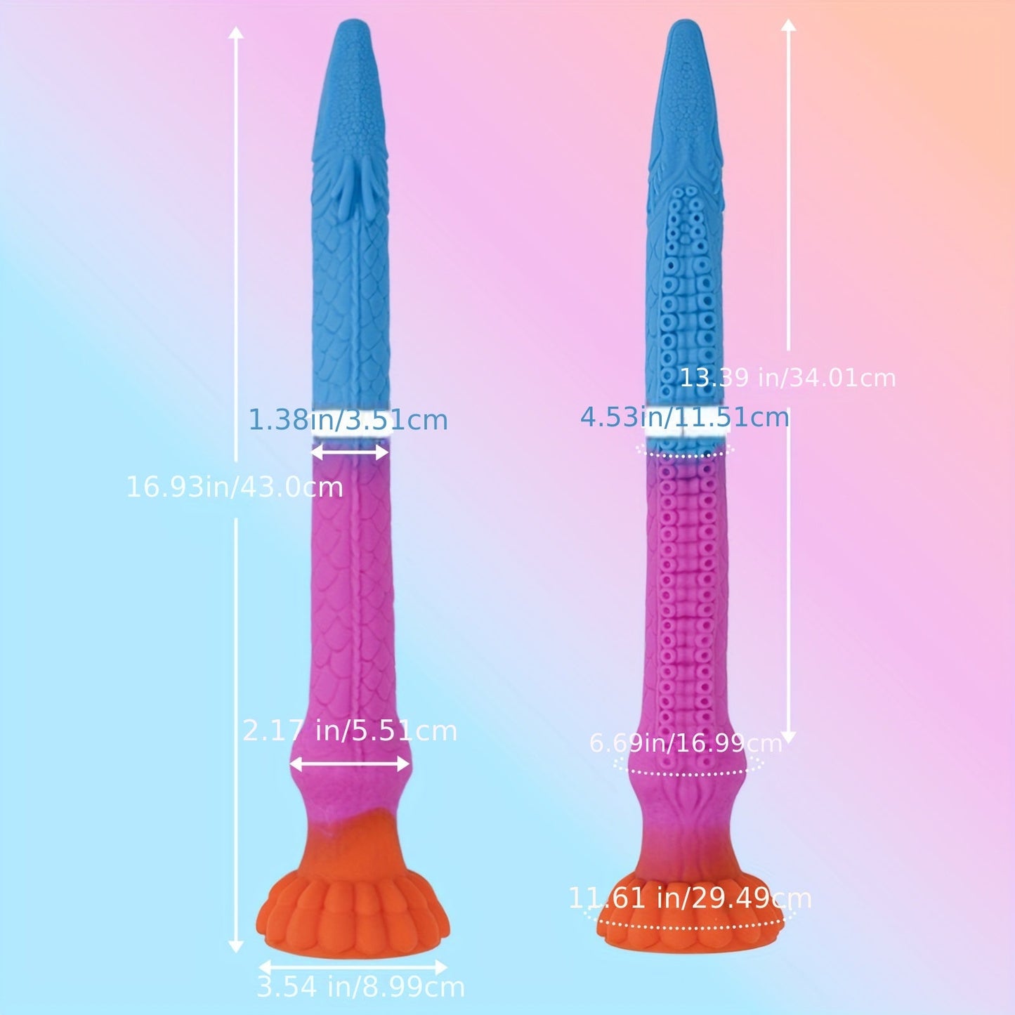 Long Anal Dildo Tentacle Monster. Silicone Dragon Dildo With Suction Cup Knot For Men Women Depth Anal Training. Huge Fantasy Anal Butt Plug Glow In The Dark Dildos Sex Toys & Games. 17 Inch