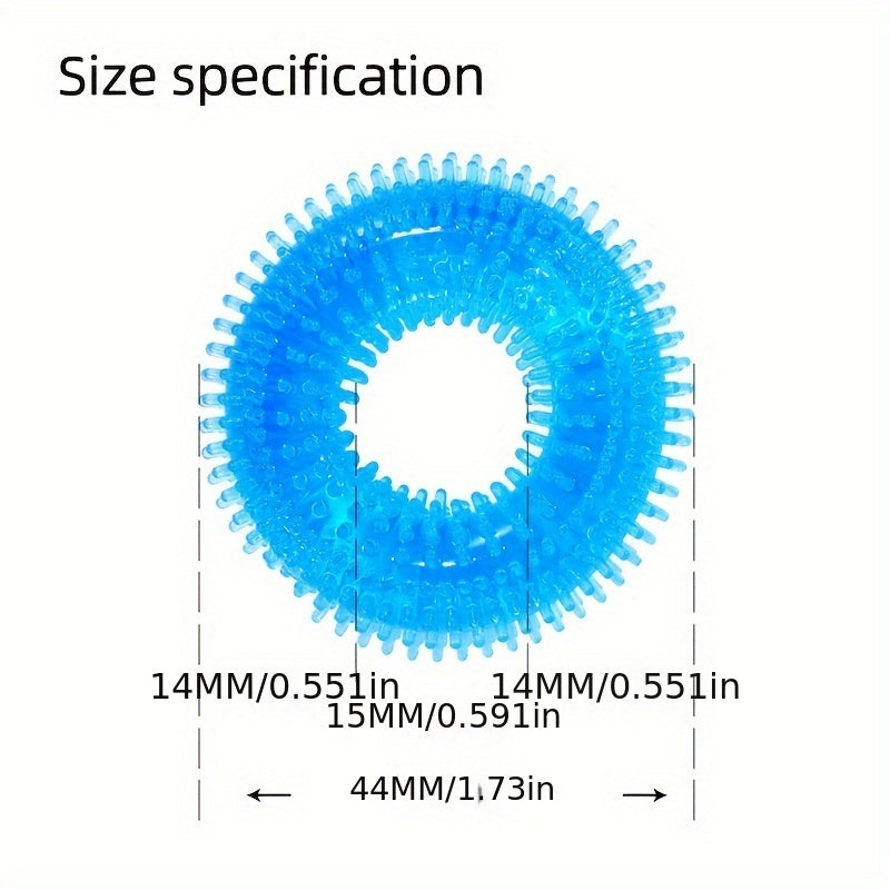 Crystal Pink Adult Novelty Penis Ring - 44MM/1.73in Diameter. 14MM/0.551in Thickness. Silicone Material. Suitable for General Occasions