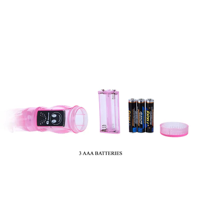 6 Speed Vibration Rabbit Vibrator. Double Vibe Waterproof G Spot Vibrators. Very Soft Materials Sex Toys. Sex Products