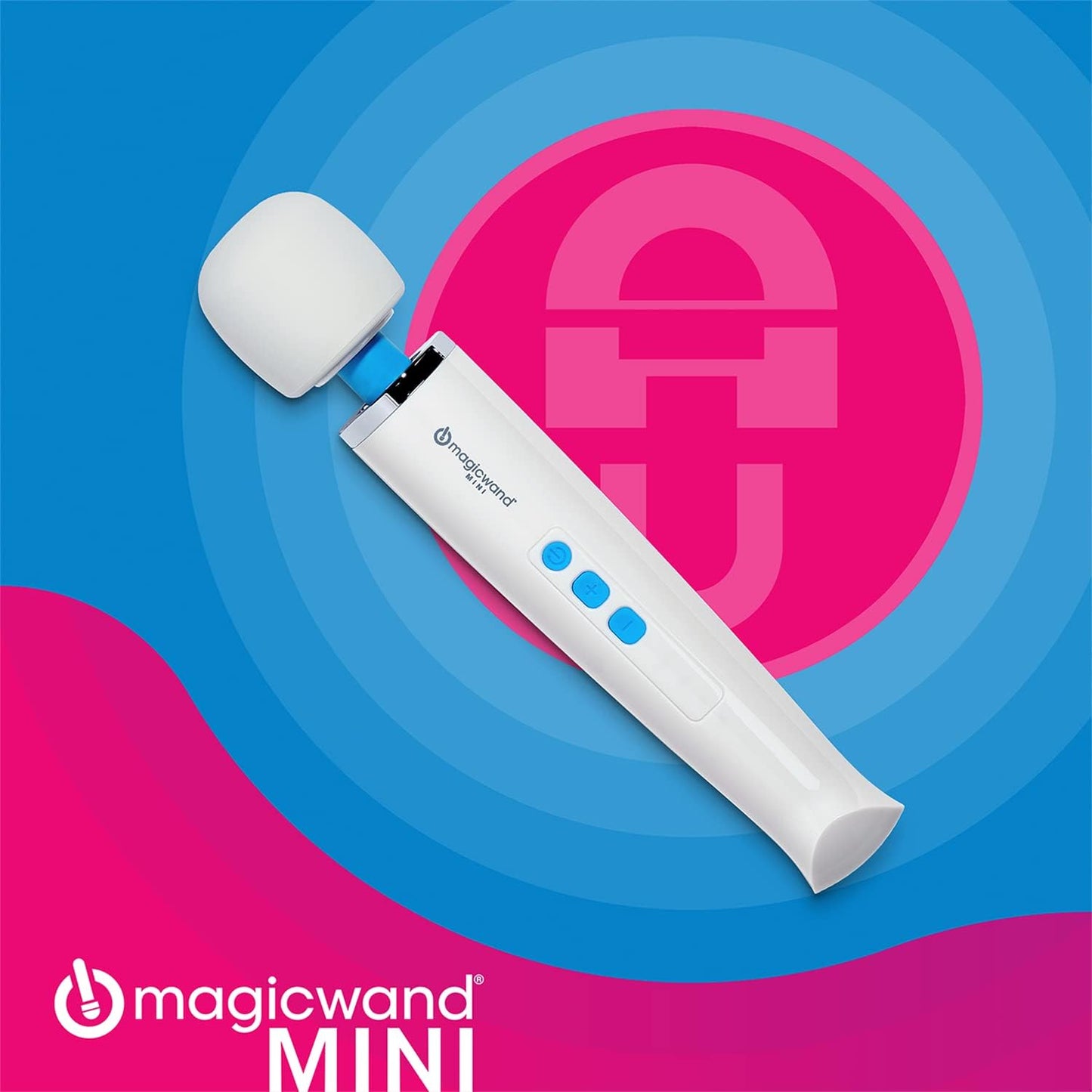 Magic Wand Mini HV-135 - Cordless - Compact Multi-Speed with Soft Silicone Head & Flexible Neck - Personal Massagers for Women. Neck. Hand. Back. Muscle. and Head Massager