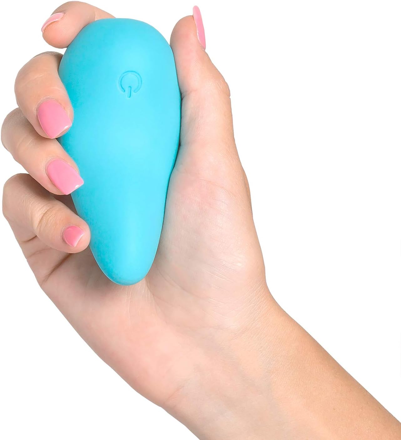 plusOne Mini Vibrator for Women - Made of Body-Safe Silicone. Fully Waterproof. USB Rechargeable - Personal Massager with 10 Vibration Settings. Teal