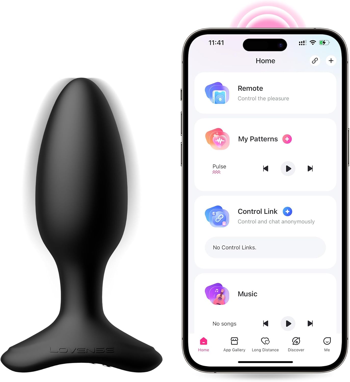 LOVENSE Hush 2 Vibrating Butt Plug 1.75. Silicone Anal Vibrator for Men with Remote Control. Waterproof and Rechargeable Big Plug Vibration Machine for Women. Adult Anal Plug Sex Toys for Couples